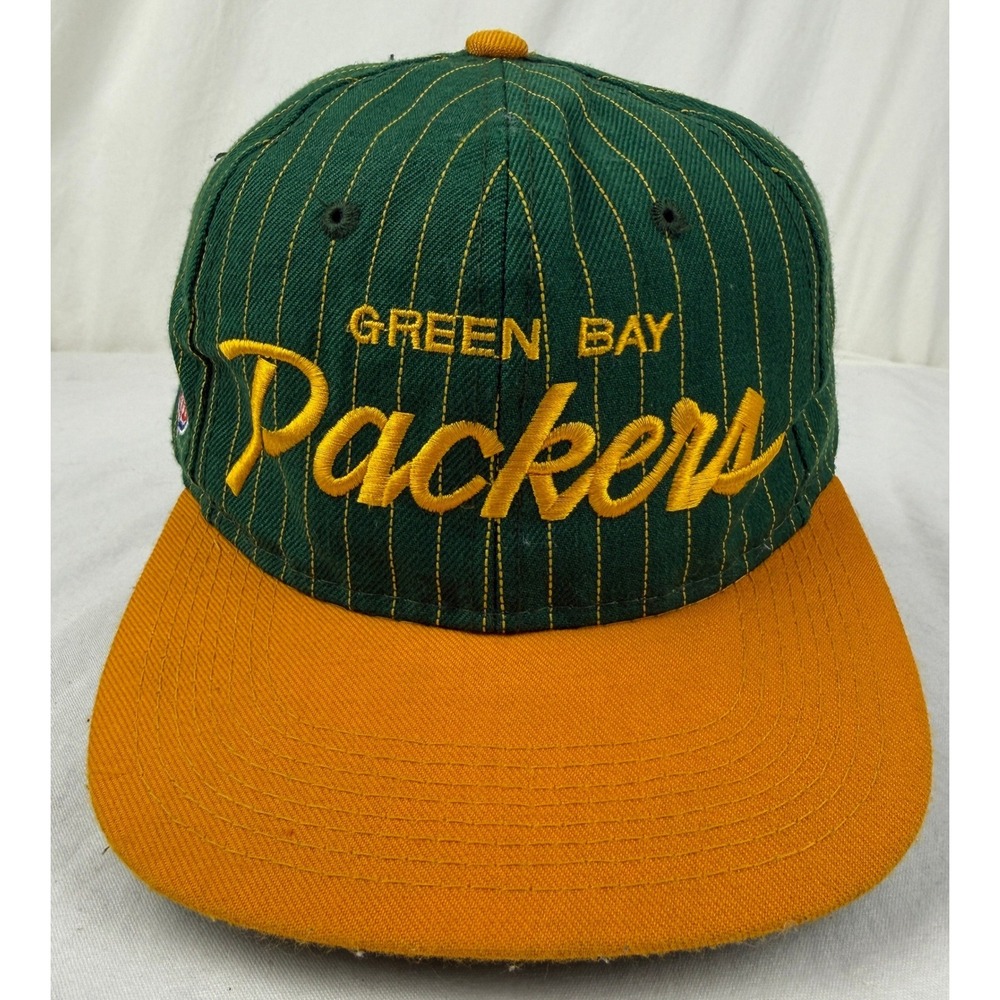 Sports Specialties Green Bay Packers Pinstripe Snapback Hat NFL  Vintage‎
